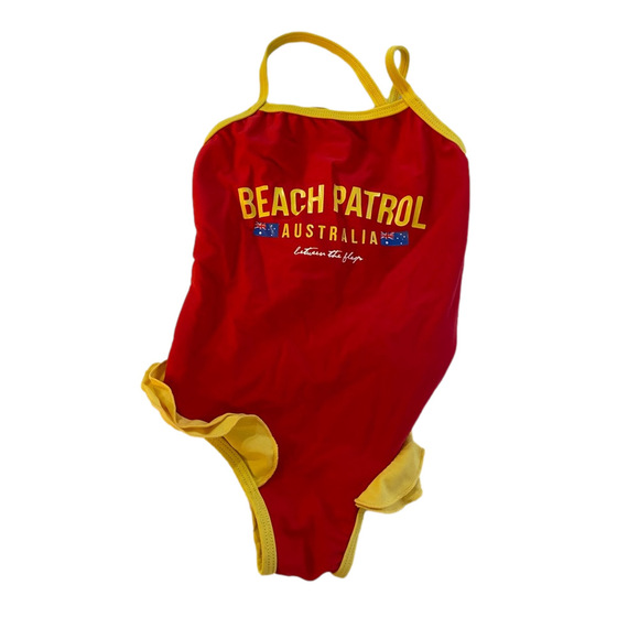 Girl's Beach Patrol One-Piece Swimsuit size 2 - Picture 2 of 6